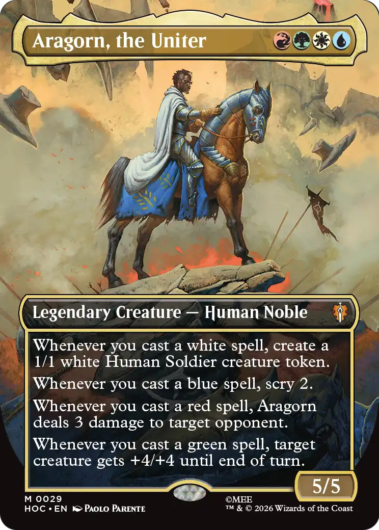 Aragorn, the Uniter (Borderless) [The Hobbit: Eternal-Legal] | Magic Magpie