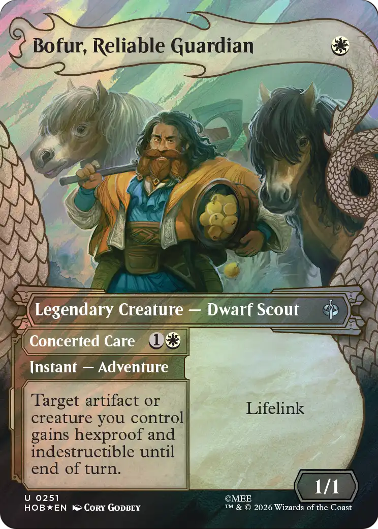 Bofur, Reliable Guardian (Showcase) (Surge Foil) [The Hobbit] | Magic Magpie