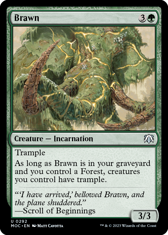 Brawn [March of the Machine Commander] | Magic Magpie