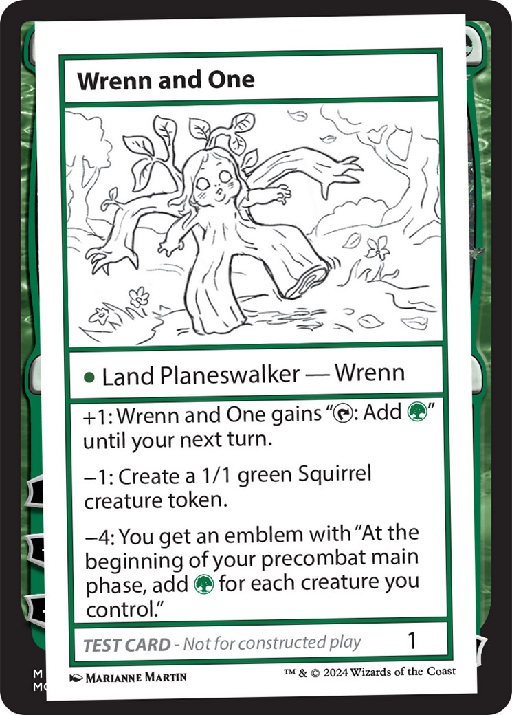 Wrenn and One [Mystery Booster 2 Playtest Cards] | Magic Magpie