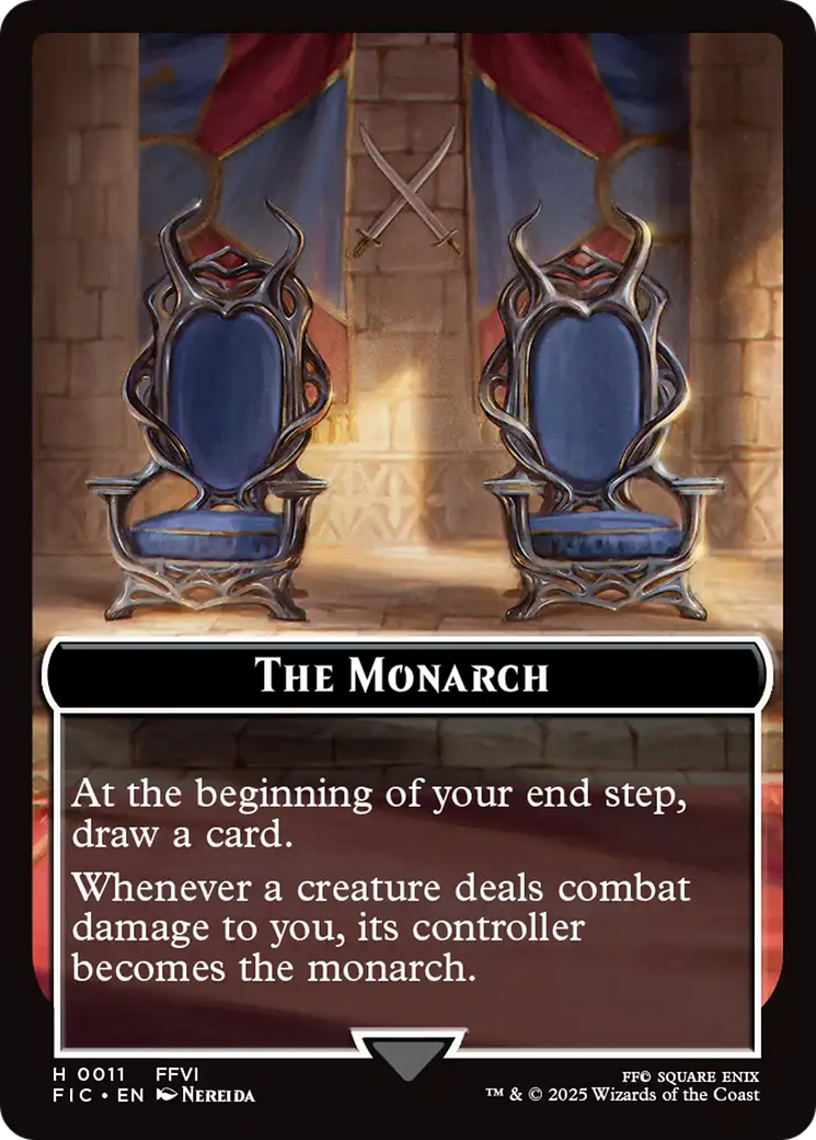 The Blackjack // The Monarch Double-Sided Token [FINAL FANTASY Commander Tokens] | Magic Magpie