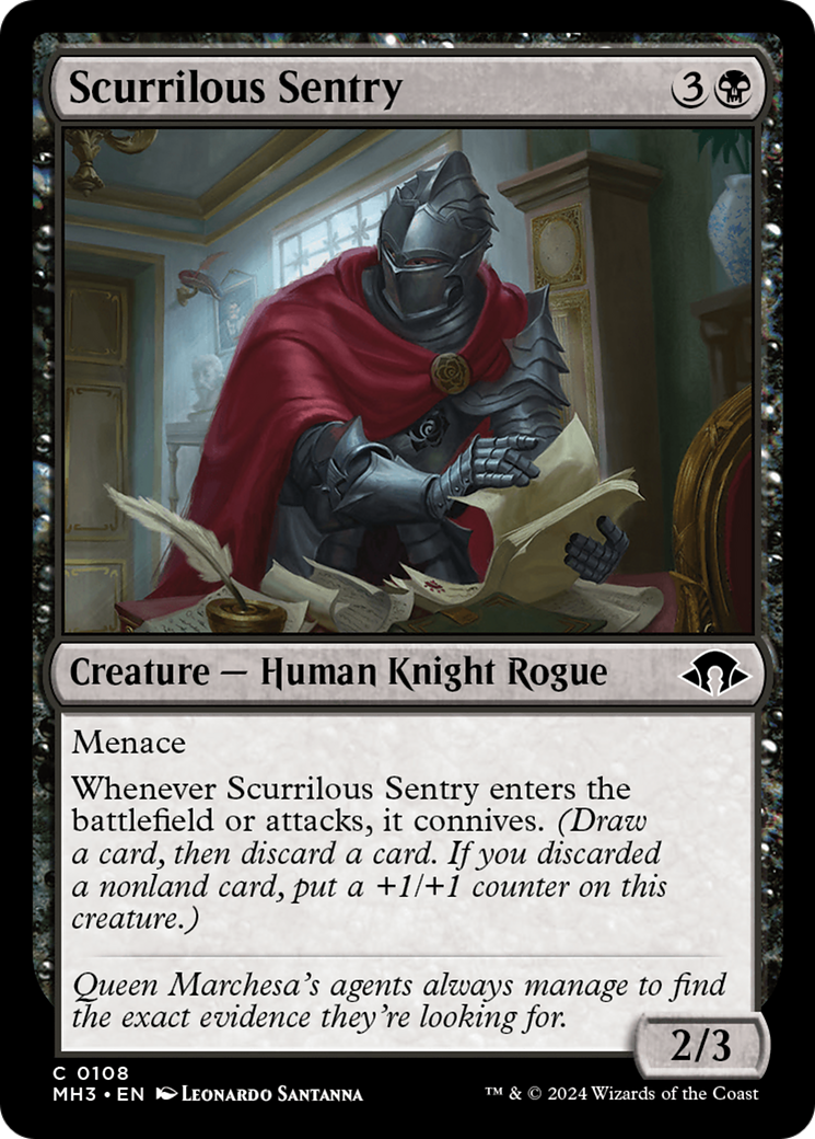 Scurrilous Sentry [Modern Horizons 3] | Magic Magpie