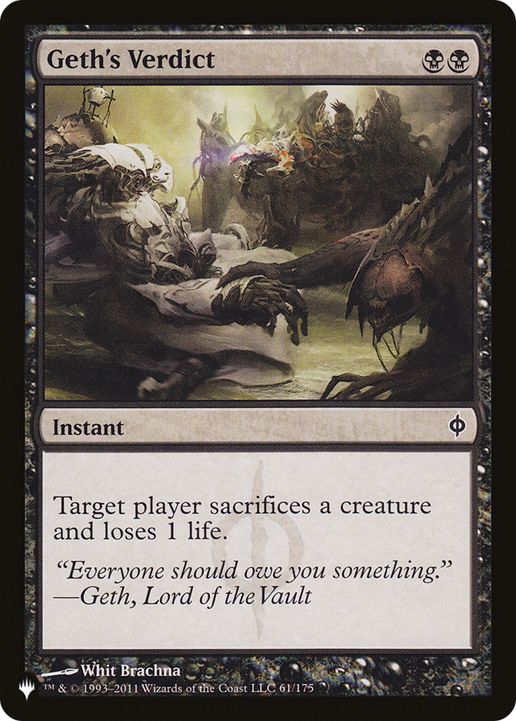 Geth's Verdict [The List] | Magic Magpie