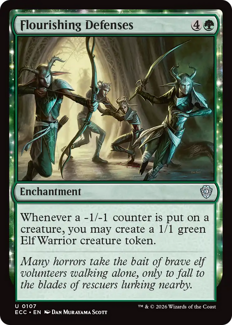 Flourishing Defenses [Lorwyn Eclipsed Commander] | Magic Magpie