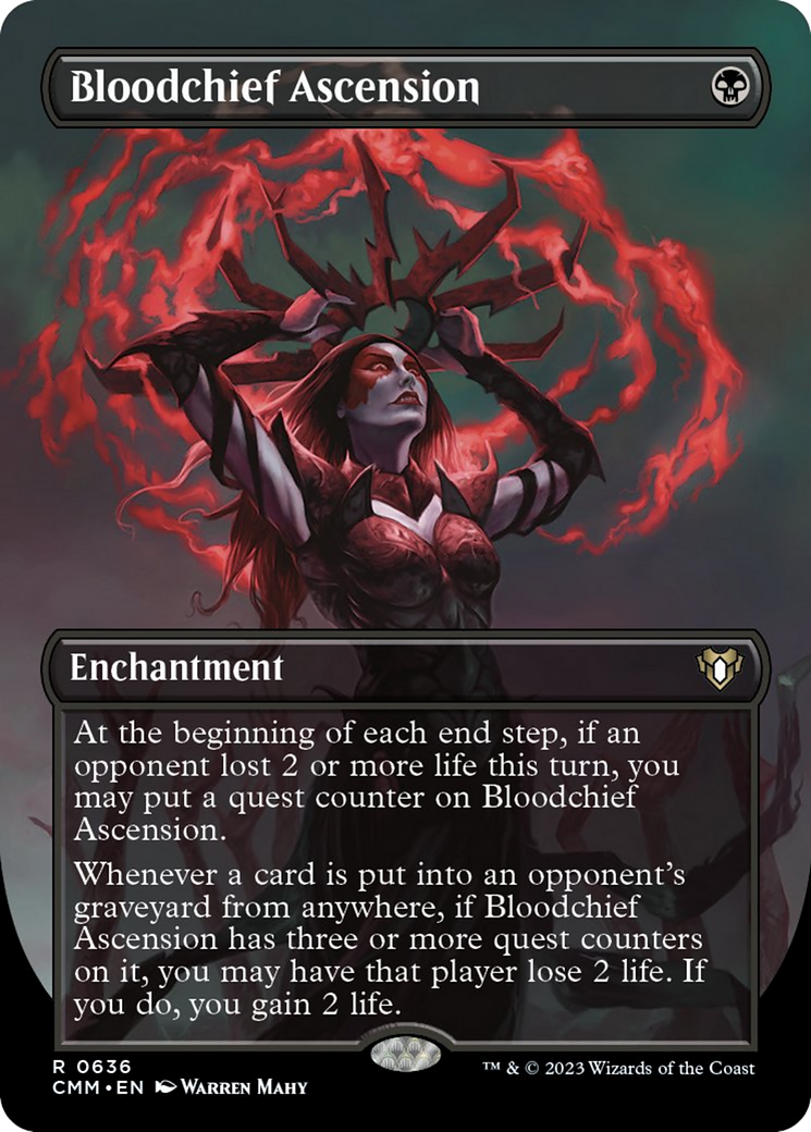 Bloodchief Ascension (Borderless Alternate Art) [Commander Masters] | Magic Magpie