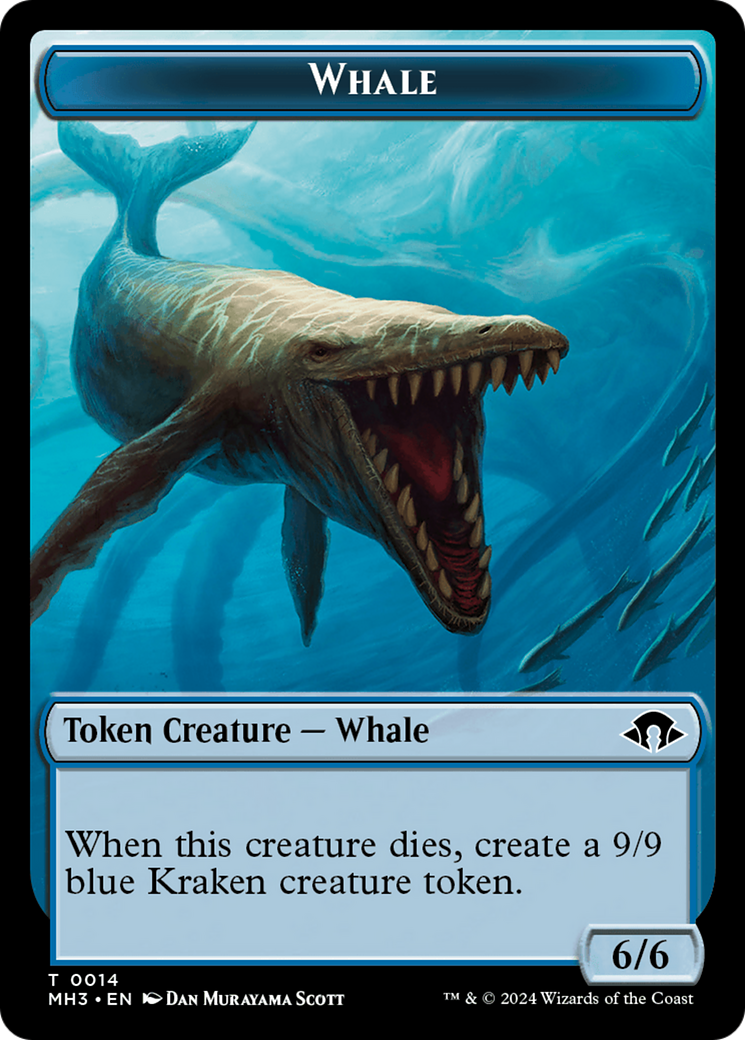 Eldrazi Spawn // Whale Double-Sided Token [Modern Horizons 3 Tokens] | Magic Magpie