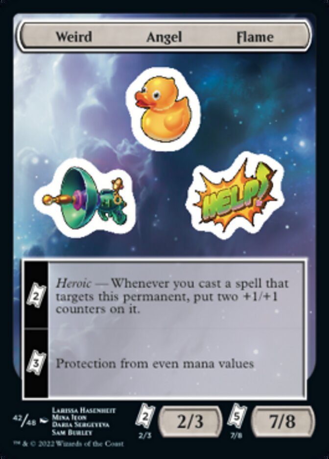 Weird Angel Flame [Unfinity Stickers] | Magic Magpie