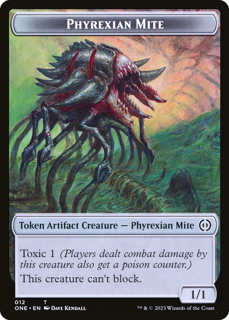 Phyrexian Mite Token (12) [Phyrexia: All Will Be One Tokens] | Magic Magpie