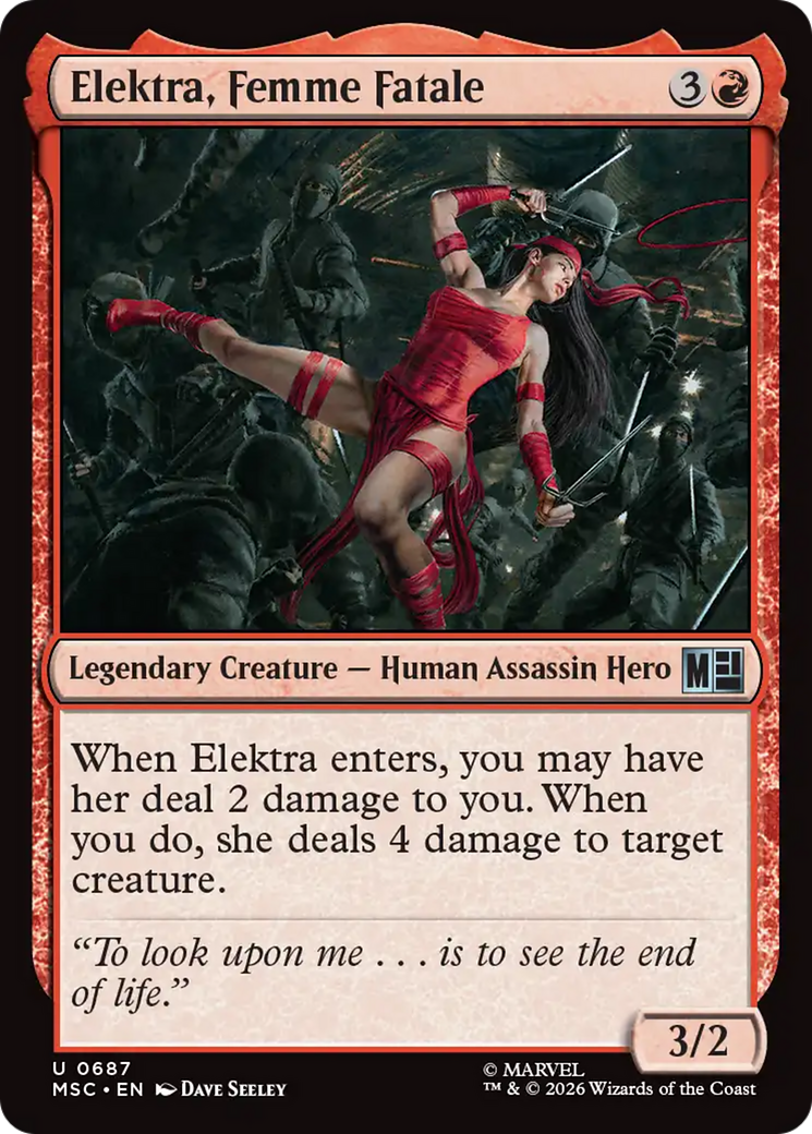 Elektra, Femme Fatale [Marvel Super Heroes Commander] | Magic Magpie