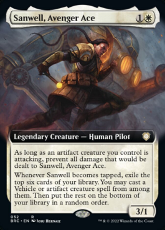 Sanwell, Avenger Ace (Extended Art) [The Brothers' War Commander] | Magic Magpie