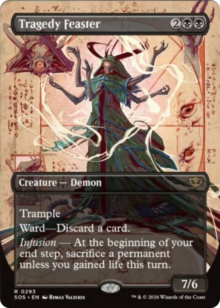 Tragedy Feaster (Borderless) [Secrets of Strixhaven] | Magic Magpie