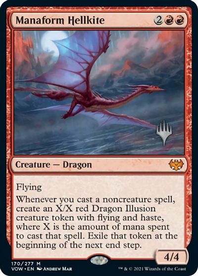 Manaform Hellkite (Promo Pack) [Innistrad: Crimson Vow Promos] | Magic Magpie