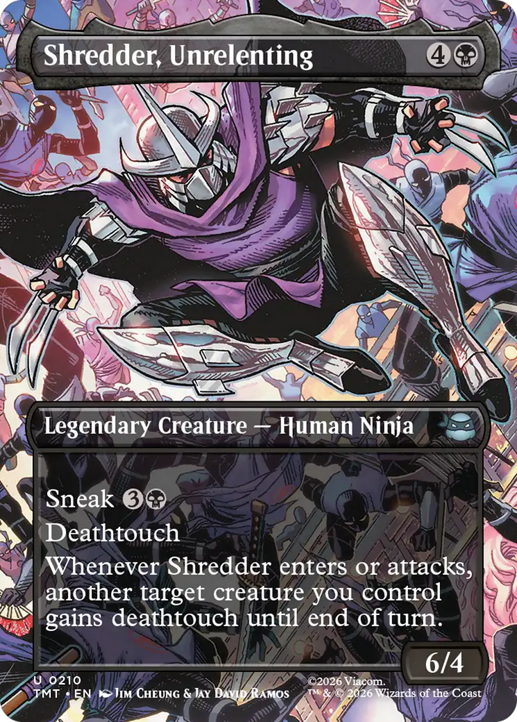 Shredder, Unrelenting (Borderless) [Teenage Mutant Ninja Turtles] | Magic Magpie