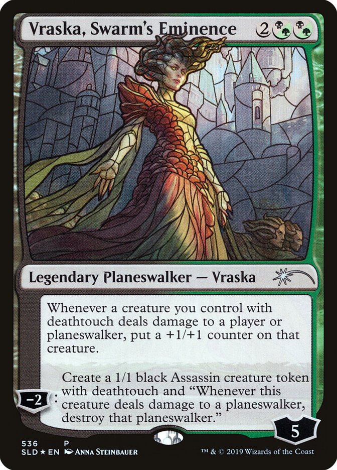 Vraska, Swarm's Eminence (Stained Glass) [Secret Lair Drop Promos] | Magic Magpie