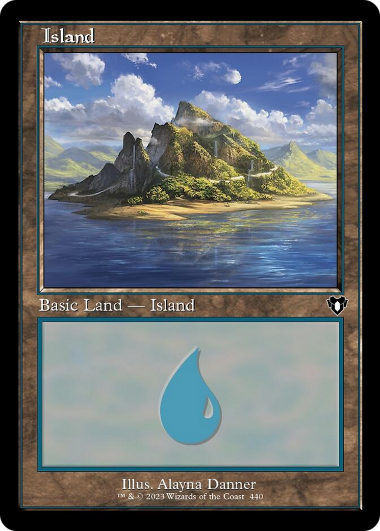 Island (440) (Retro) [Commander Masters] | Magic Magpie