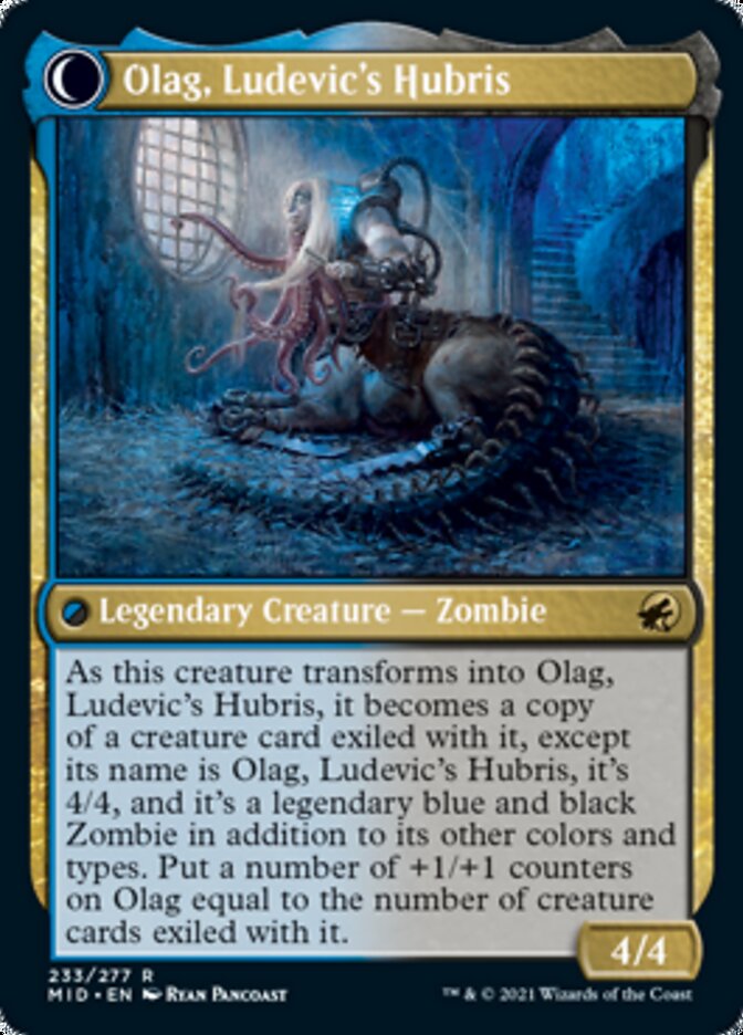 Ludevic, Necrogenius // Olag, Ludevic's Hubris [Innistrad: Midnight Hunt] | Magic Magpie