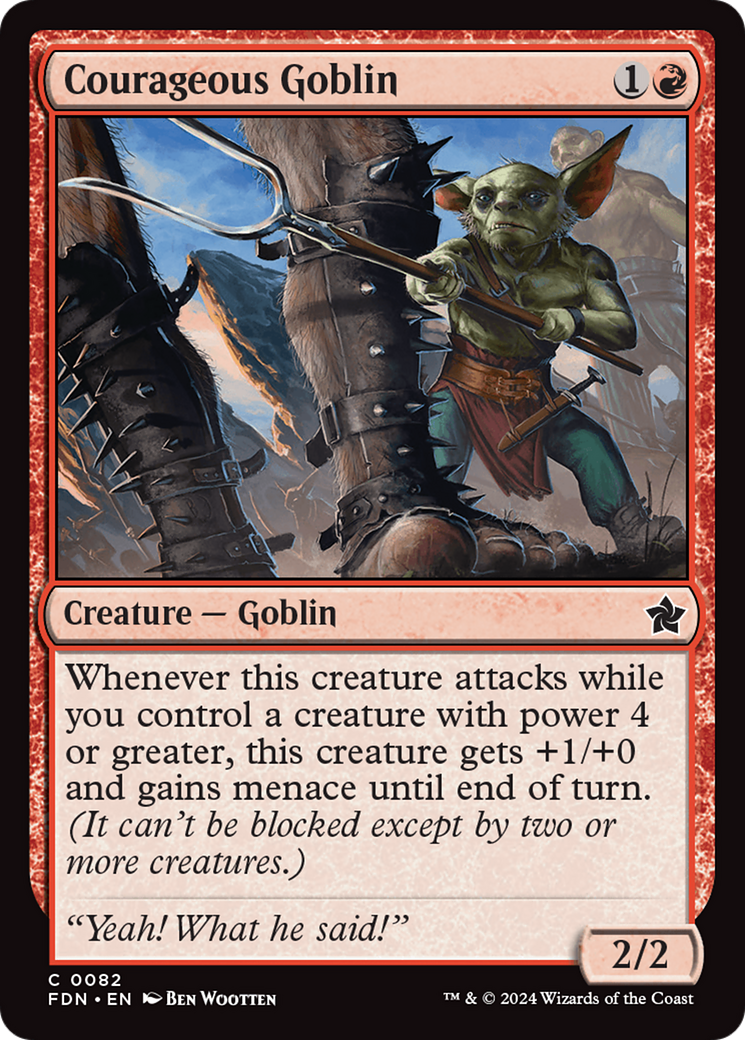 Courageous Goblin [Foundations] | Magic Magpie