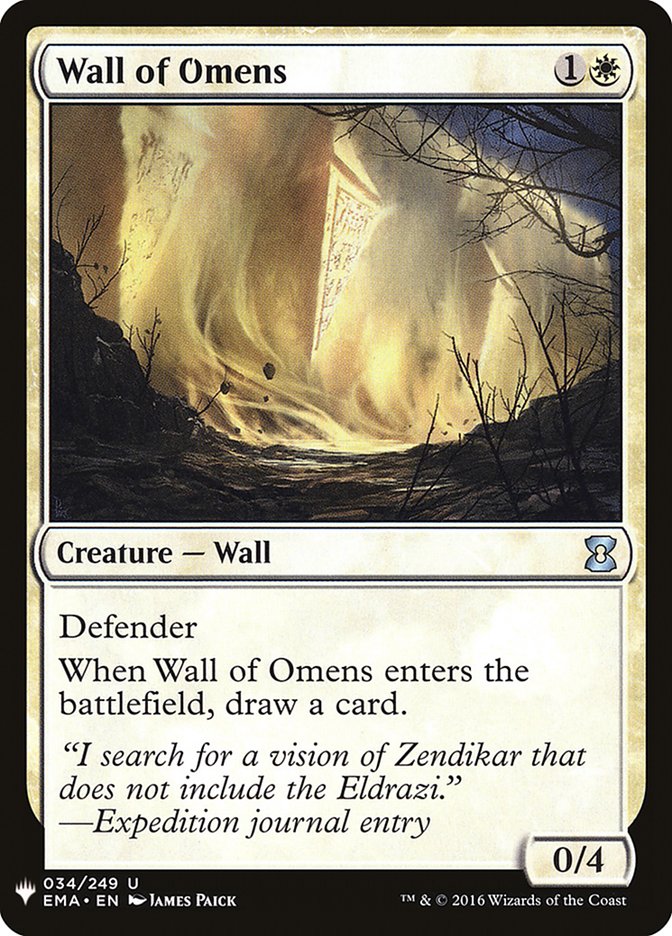 Wall of Omens [Mystery Booster] | Magic Magpie