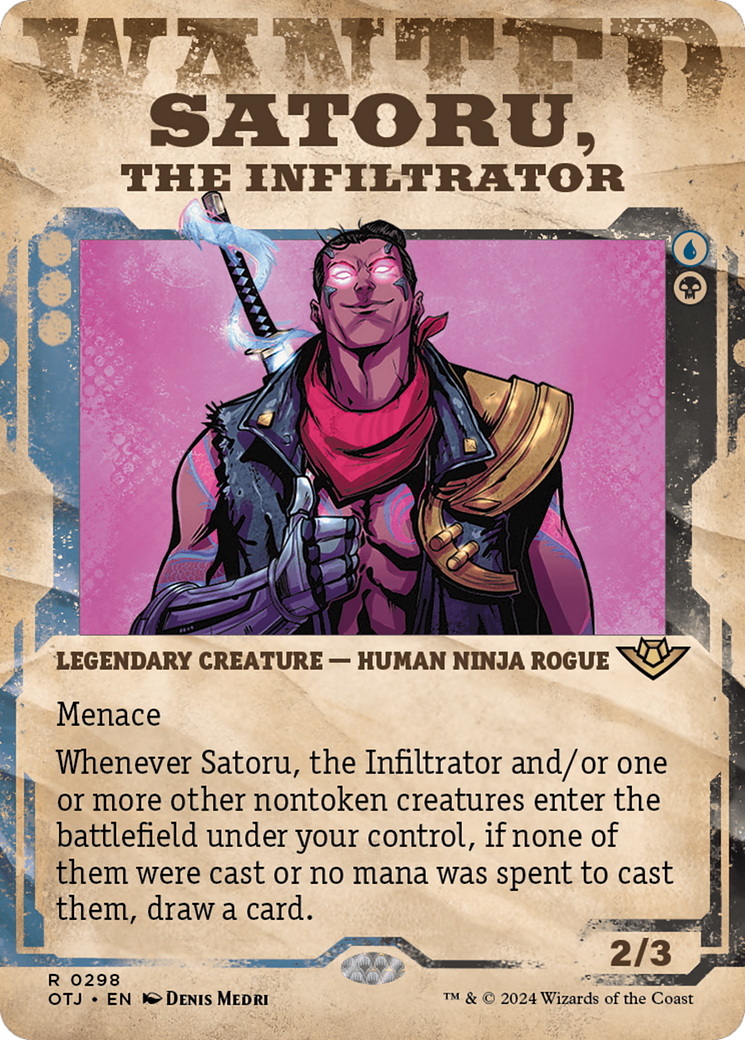 Satoru, the Infiltrator (Showcase) [Outlaws of Thunder Junction] | Magic Magpie