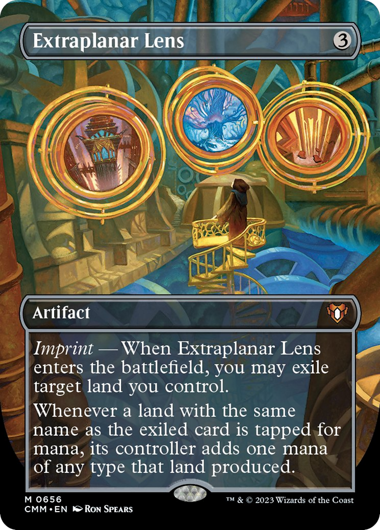 Extraplanar Lens (Borderless Alternate Art) [Commander Masters] | Magic Magpie