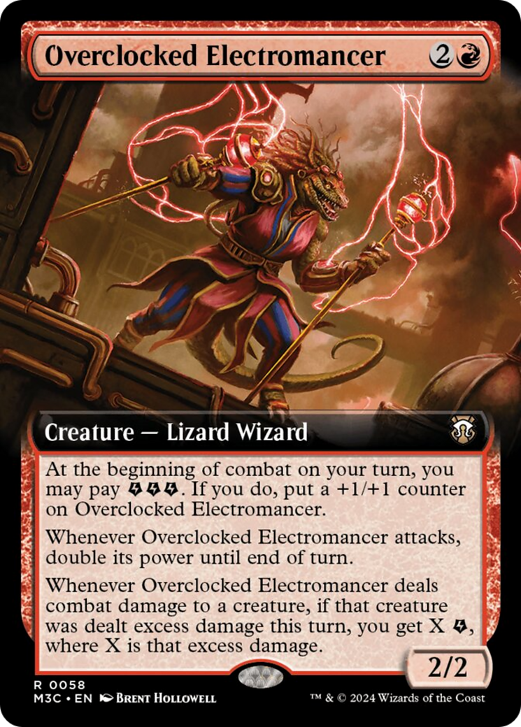 Overclocked Electromancer (Extended Art) [Modern Horizons 3 Commander] | Magic Magpie