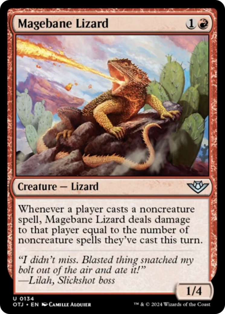 Magebane Lizard [Outlaws of Thunder Junction] | Magic Magpie