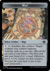 Map // Vampire Demon Double-Sided Token [The Lost Caverns of Ixalan Tokens] | Magic Magpie