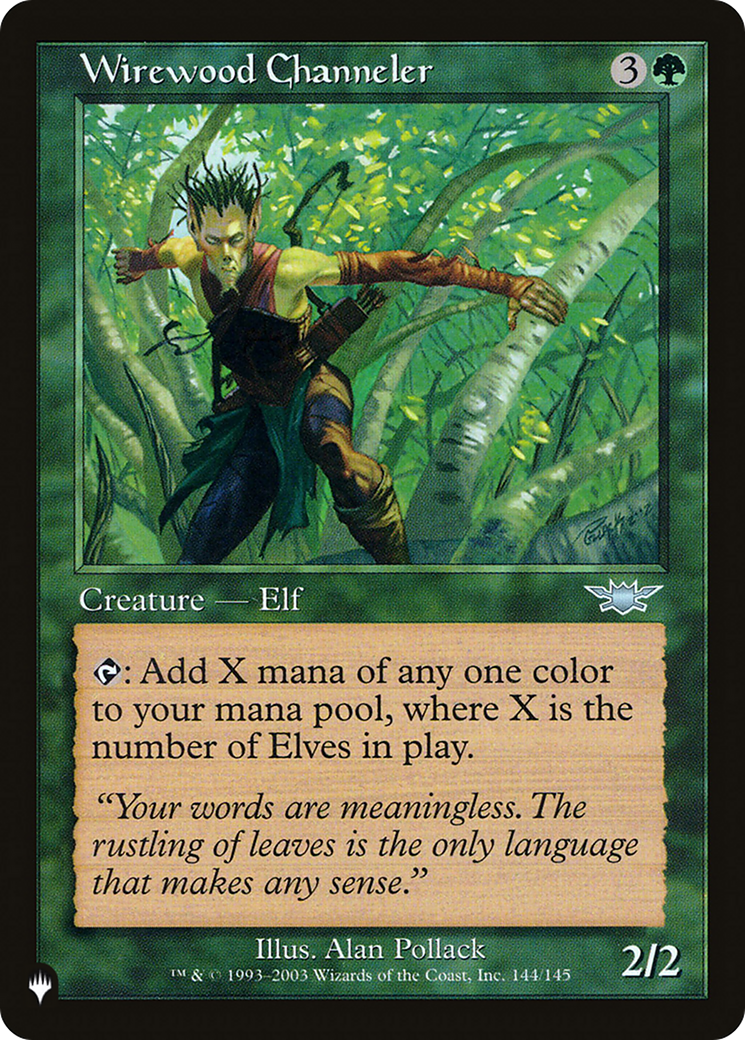 Wirewood Channeler [The List Reprints] | Magic Magpie