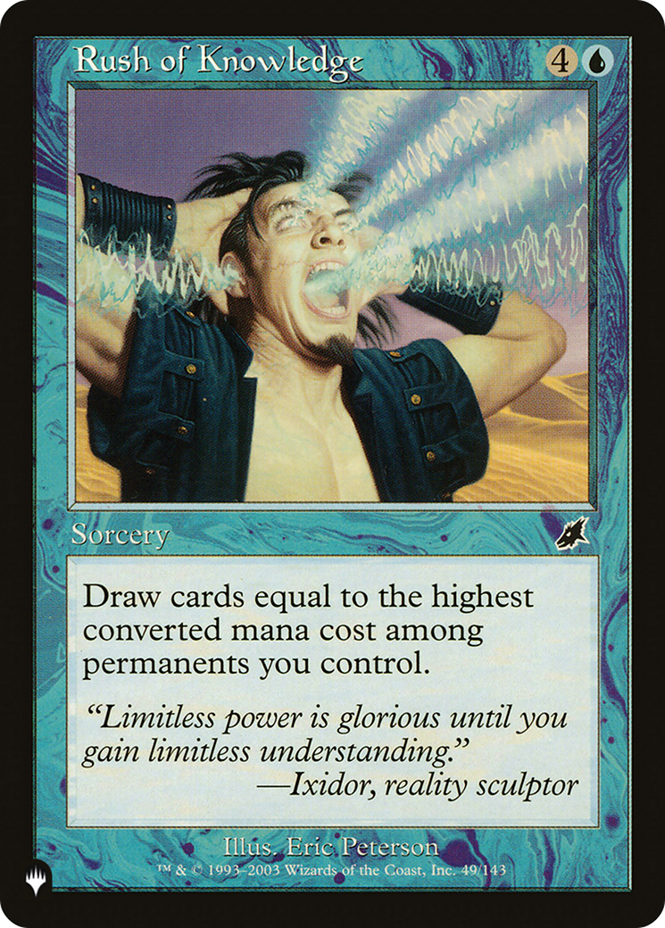 Rush of Knowledge [The List Reprints] | Magic Magpie