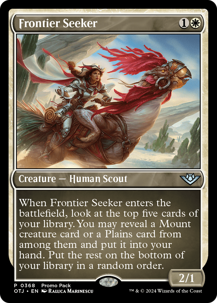 Frontier Seeker (Promo Pack) [Outlaws of Thunder Junction Promos] | Magic Magpie