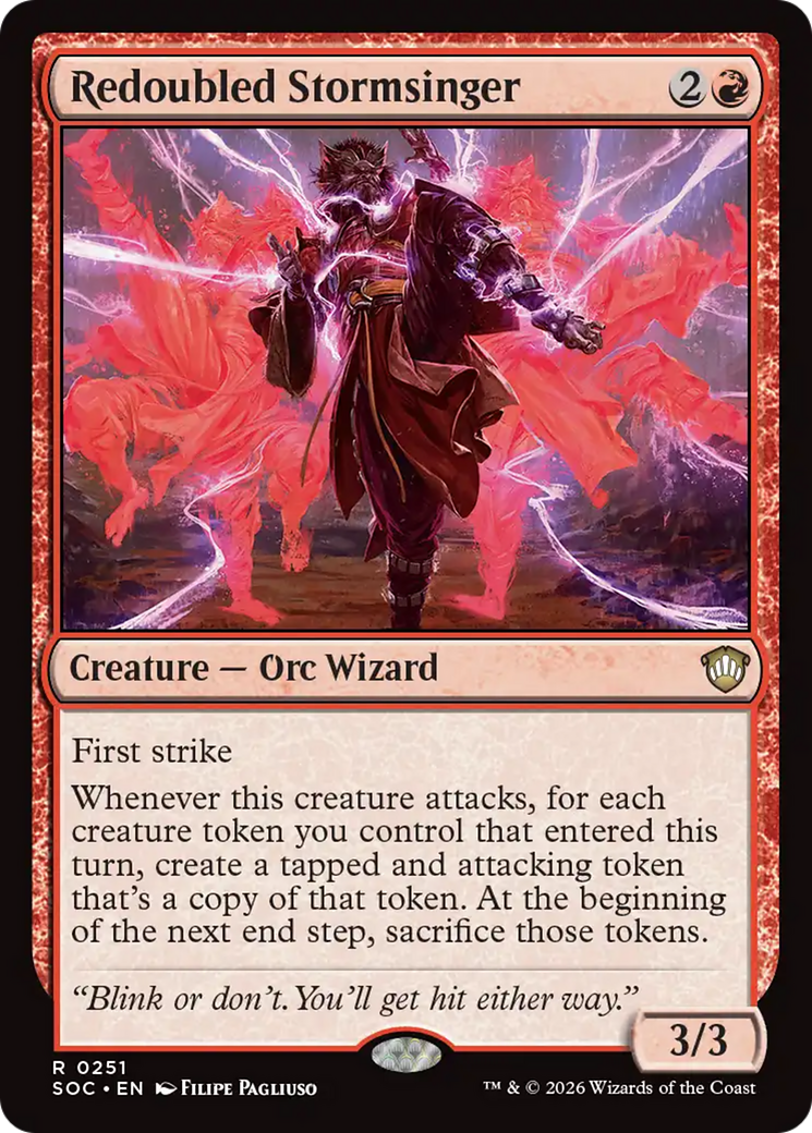 Redoubled Stormsinger [Secrets of Strixhaven Commander] | Magic Magpie