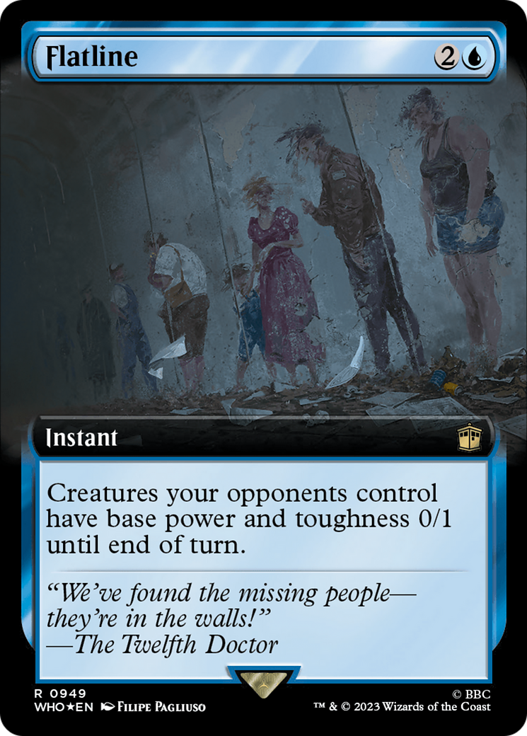 Flatline (Extended Art) (Surge Foil) [Doctor Who] | Magic Magpie