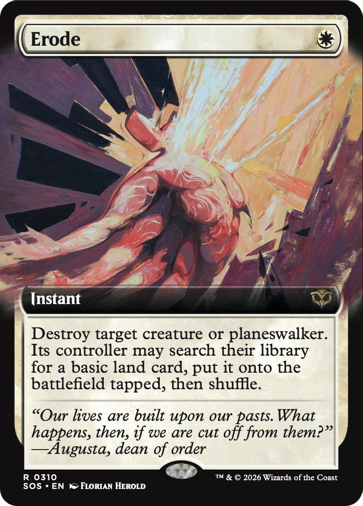 Erode (Extended Art) [Secrets of Strixhaven] | Magic Magpie