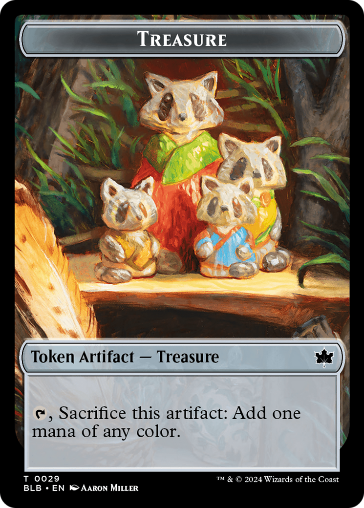 Rabbit // Treasure Double-Sided Token [Bloomburrow Tokens] | Magic Magpie