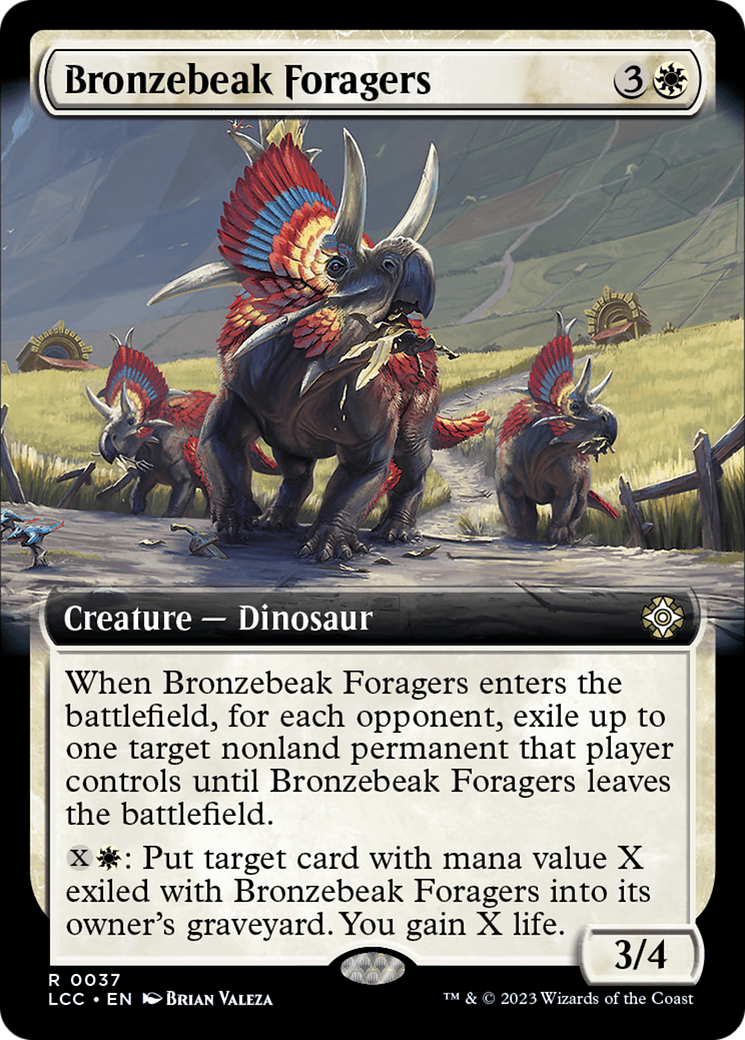 Bronzebeak Foragers (Extended Art) [The Lost Caverns of Ixalan Commander] | Magic Magpie