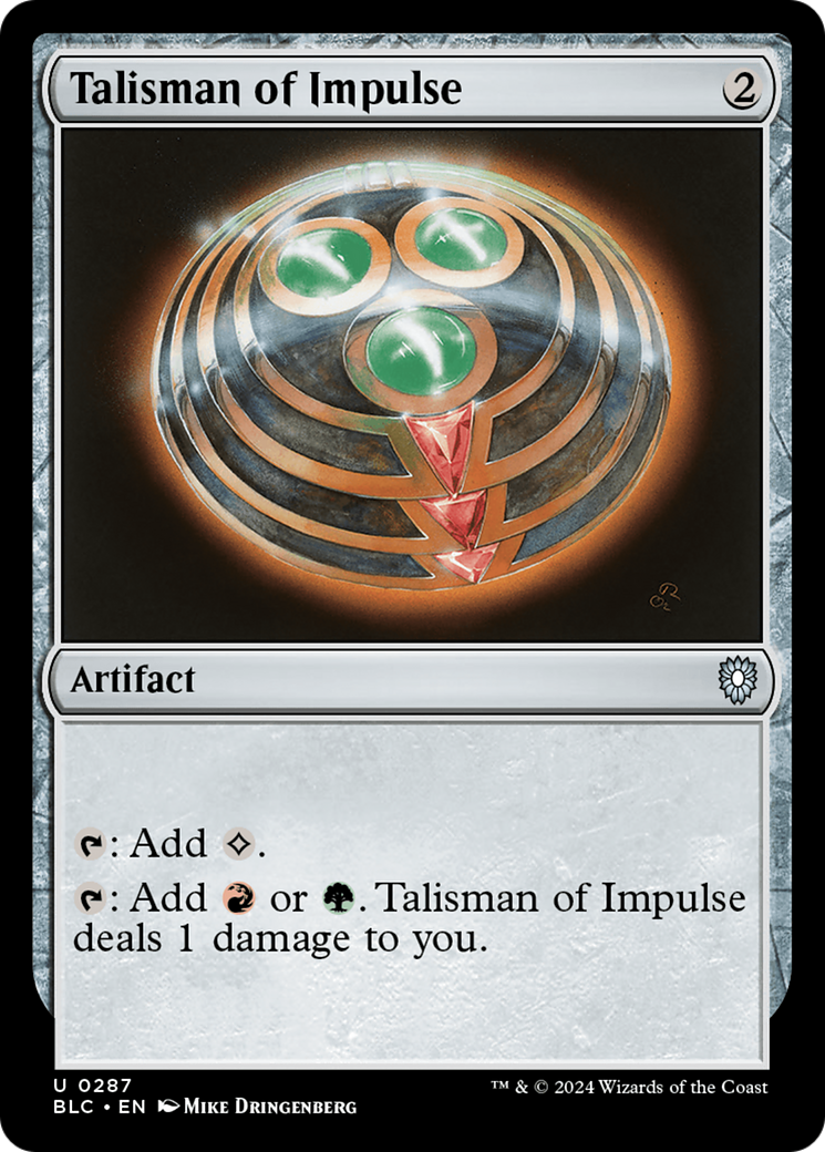 Talisman of Impulse [Bloomburrow Commander] | Magic Magpie