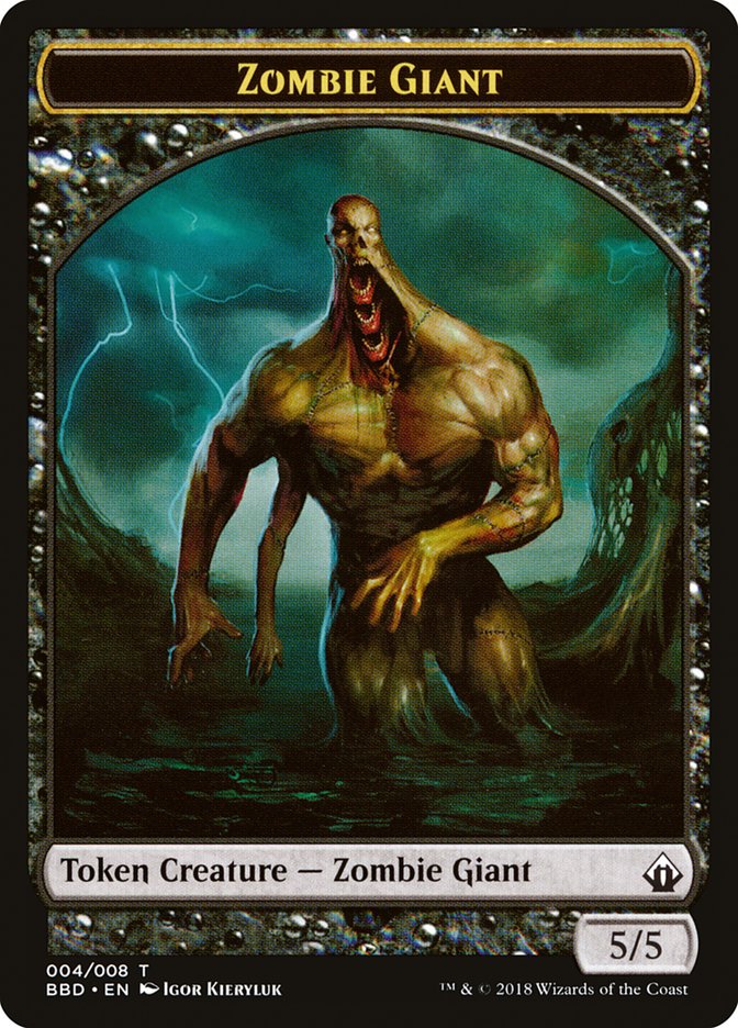 Zombie Giant Token [Battlebond Tokens] | Magic Magpie