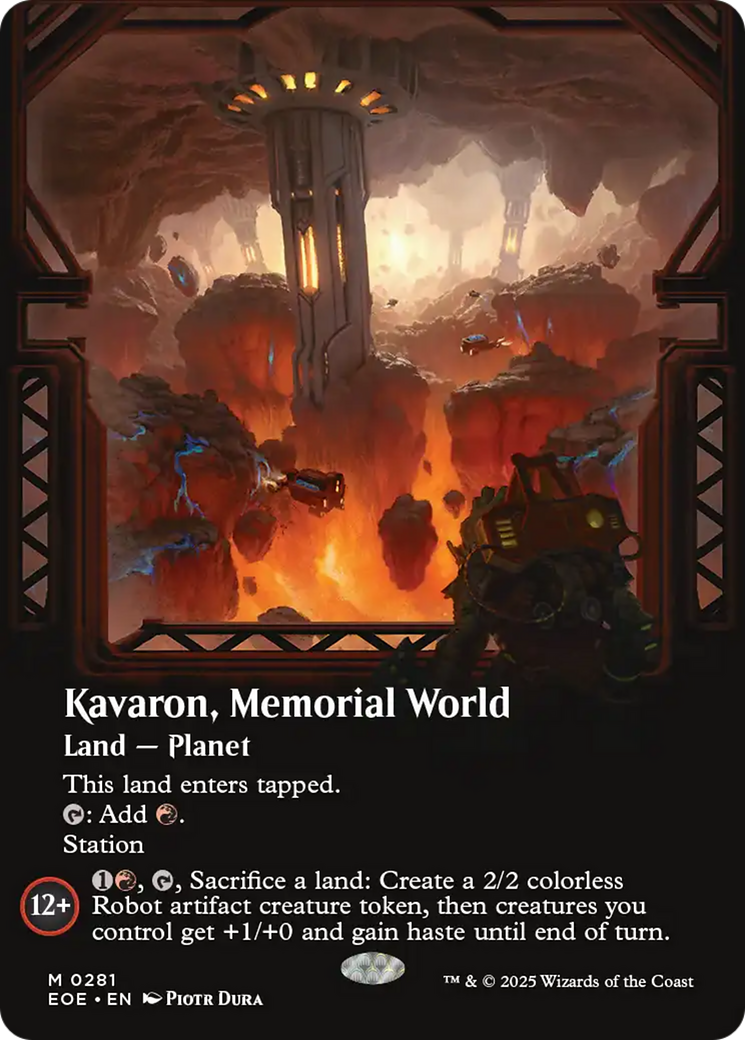 Kavaron, Memorial world (Borderless) [Edge of Eternities] | Magic Magpie