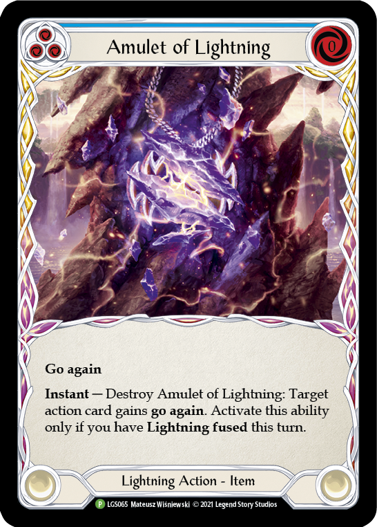 Amulet of Lightning [LGS065] (Promo)  Cold Foil | Magic Magpie