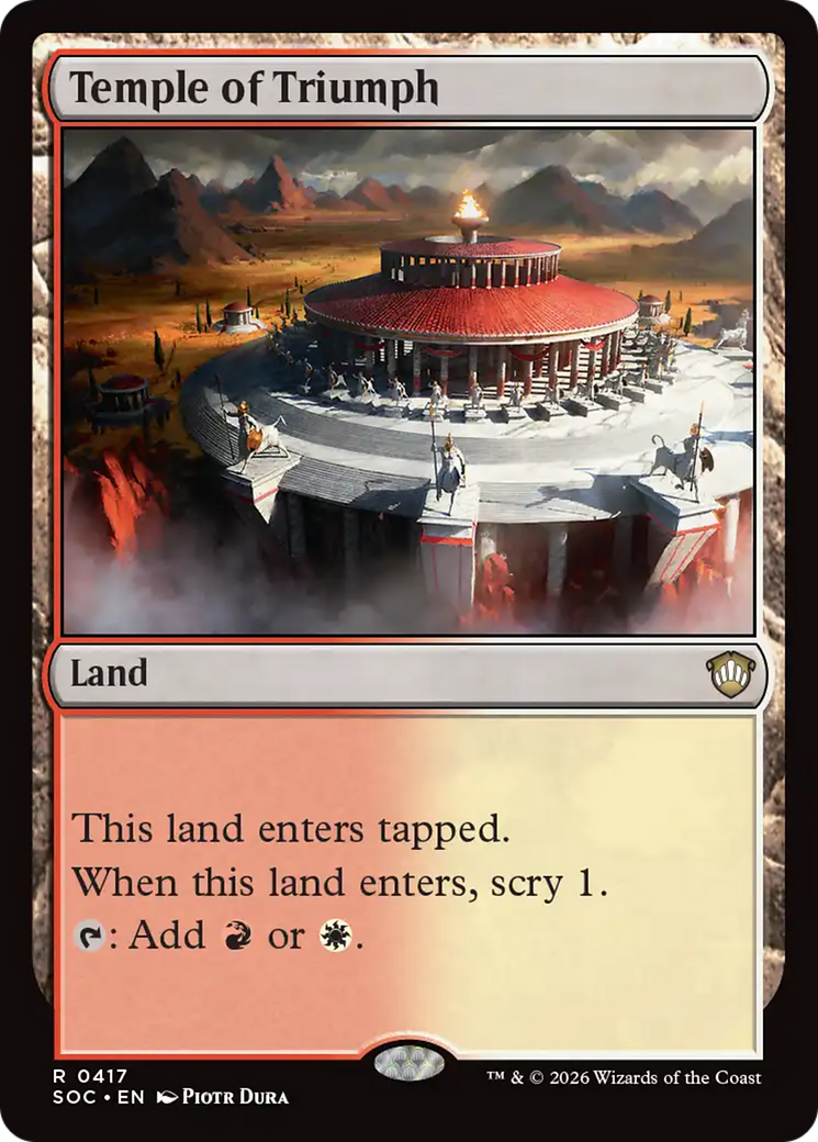 Temple of Triumph [Secrets of Strixhaven Commander] | Magic Magpie