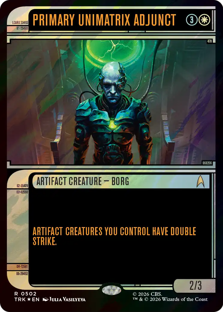 Primary Unimatrix Adjunct (Showcase) (Surge Foil) [Star Trek] | Magic Magpie