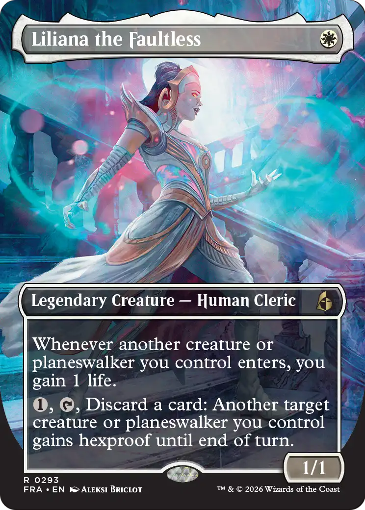 Liliana the Faultless (Borderless) [Reality Fracture] | Magic Magpie