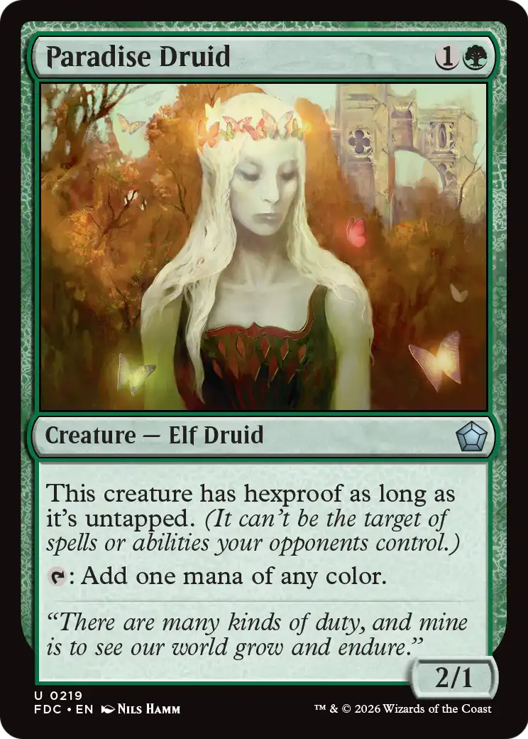 Paradise Druid [Foundations Commander] | Magic Magpie