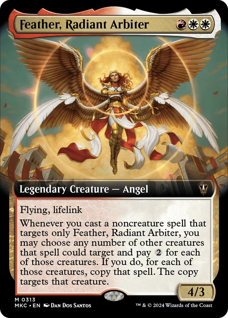 Feather, Radiant Arbiter (Extended Art) [Murders at Karlov Manor Commander] | Magic Magpie