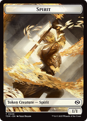 Spirit (0006) // Spirit (0007) Double-Sided Token [Tarkir: Dragonstorm Tokens] | Magic Magpie