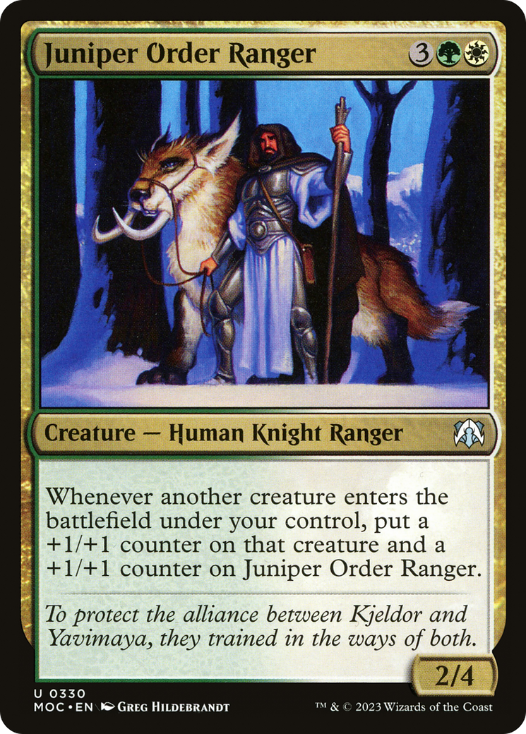 Juniper Order Ranger [March of the Machine Commander] | Magic Magpie