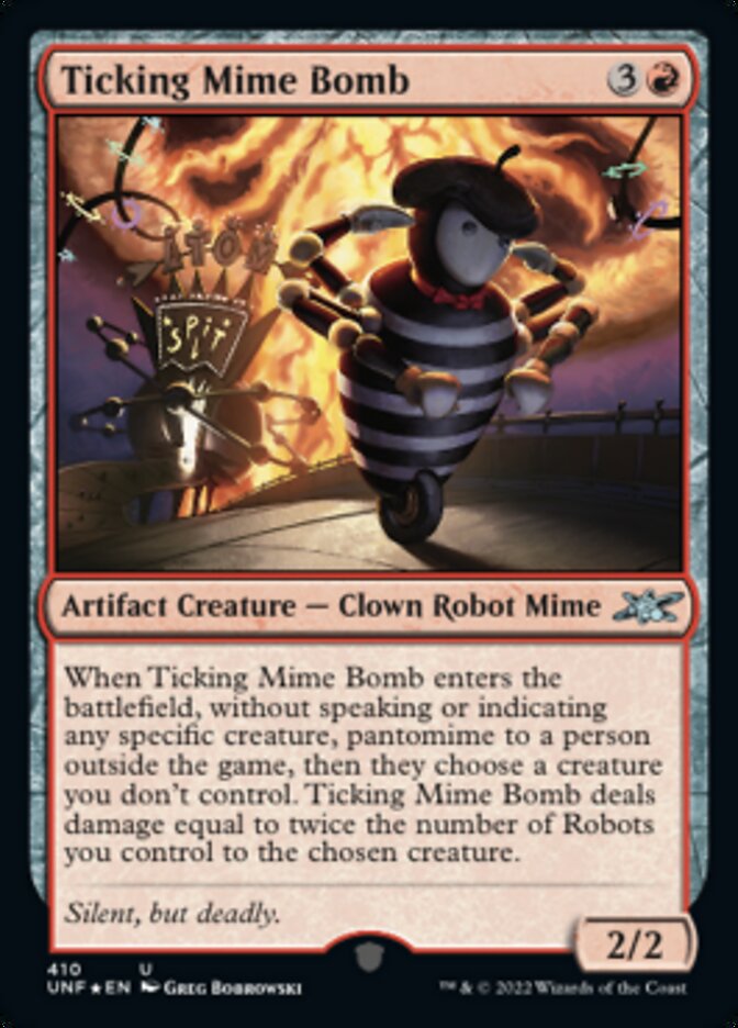 Ticking Mime Bomb (Galaxy Foil) [Unfinity] | Magic Magpie