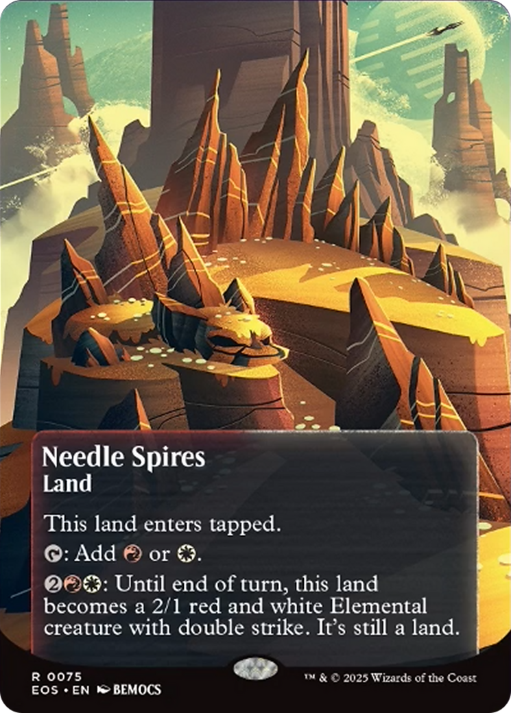 Needle Spires (0075) (Borderless) [Edge of Eternities: Stellar Sights] | Magic Magpie