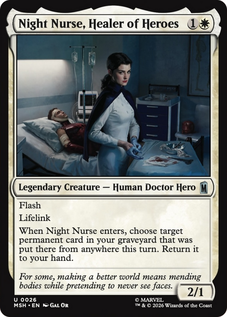 Night Nurse, Healer of Heroes [Marvel Super Heroes] | Magic Magpie
