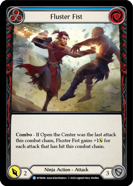 Fluster Fist (Blue) [U-WTR088] (Welcome to Rathe Unlimited)  Unlimited Rainbow Foil | Magic Magpie
